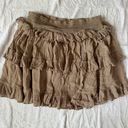 Ruffle Layered Mini Skirt Size L Photo 3