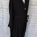 Terra & Sky women 2X 20W-22W button down shirt dress w/tie belt black brand new Photo 5