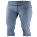 Salomon Agile Women's Workout Capri Crop Tights Leggings Gray Gym Run Walk Pants Photo 0