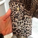 Guess by Marciano  Leopard Animal Print Silky Button-up Blouse Small Photo 2