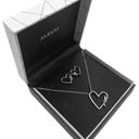 Alfani NEW  NECKLACE & EARRINGS Silver-Tone Knotted Heart Pendant Jewelry Boxed Photo 0