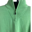 Brooks Brothers  lime green 1/4 zip sweater size XXL - cotton and cashmere sweate Photo 3