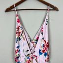 Lush Clothing LUSH Maxi Dress Women Large Pink Floral Surplice V-Neck Sleeveless Summer Spring Photo 6