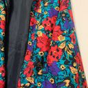 Oleg Cassini Vintage Floral Silk Jacket Photo 1