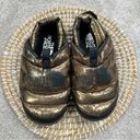 The North Face  Women’s Nuptse Mule Slippers 75% Goose Down Gold Black Size 6 Photo 2