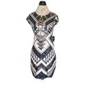 EXPRESS Sequin Embellished Sheath Dress  Small Holiday New Year's Eve Party Fest Photo 1