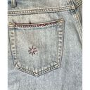 Vintage Embroidered Denim Shorts 90s AJ Brandon Size 13/14‎ Retro Hippie Y2K Blue Photo 12