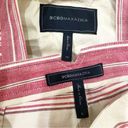 BCBG MAXAZRIA Abbey & Renee Red Multi Stripe Draped Blazer & Short Set Size XS/S Photo 12