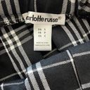 Charlotte Russe  Plaid Pleated Tennis Mini Skirt (Black/White) - Small Photo 6