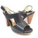 Sofft Black Leather slingback heel Sandal Size 10 Photo 6