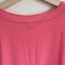 Calia by Carrie CALIA Coral Pink Mesh Panel Atheltic Workout Short Sleeve Top Photo 8