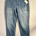 Matilda Jane NEW  Good Hart Keystone Tapered Straight Leg Midwash Denim High Rise Photo 0