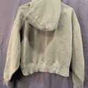 ZARA Green Cropped Hoodie Photo 2