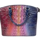 Brahmin  Duxbury Satchel Bag Dreamer Ombre Melbourne Rainbow Leather Photo 3