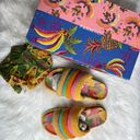 Farm Rio Colorful Toucan Crotchet Anatomic Sandals Photo 10