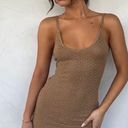 White Fox Boutique Brown Knit Coverup Dress Photo 1