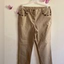 Ruby Rd . Tan Khaki Jeans w Boho Detailing on Pockets Size 12 Photo 1