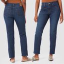 Denizen from Levi's DENIZEN Levi's Women's High-Rise Straight Jeans Disco Jean size 27 Blue Raw Hem Photo 1