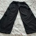 Edikted  Zaria Y2K black wide leg cargo pants with pockets, size M utility fall Photo 11