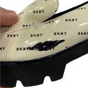 DKNY Lug Sole  Block Loafer White Black Logo Leather Low Heel Platform Women Sz 8 Photo 6