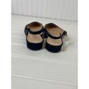 J.Crew  Satin Slingback Flats Navy & Black Pointed Toe Career Office Work Size 7 Photo 3