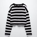 ZARA NWT  Striped Rustic Sweater  Bloggers Fav Lightweight Medium Photo 5