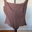 SKIMS NWT  Fits Everybody Square Neck Bodysuit Cocoa Brown Size M Photo 6