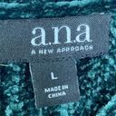 a.n.a NEW  Green Bell Sleeve Sweater Size L Photo 4