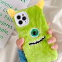 Mike Wazowski Iphone 12 ProMax Fuzzy Case Photo 2