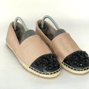 Sam Edelman Circus  Loretta Moccasin Woven Beaded Blush Black Espadrille Size 7.5 Photo 3