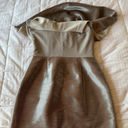 Halston Heritage  Silver Strapless Mini Tiered Tube Dress Size 6 NWT Photo 5