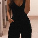 B Darlin Velvet Jumpsuit Photo 0