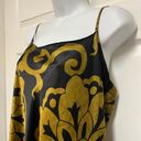 Natori Private Luxuries Black Gold Floral Medallion Sleeveless Nightgown Photo 2