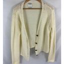 Joie  Cream Cottagecore Open Weave Crochet Cardigan Sweater Size XL Photo 0