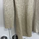 Croft & Barrow  Small White and Gold Metallic Ombré Cardigan Sweater Photo 3