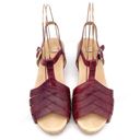 Dansko  Mara Mahogany Leather Open Toe T-Strap Clog Sandal Womens Size 42 | 11.5 Photo 3