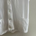 American Vintage vintage white oversized button down vest Photo 2