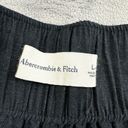 Abercrombie & Fitch Abercrombie Fitch Pants Womens Size Large Black Wide Leg Linen Blend Pull On Photo 2