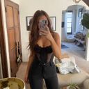 Urban Outfitters Out from Under Modern Love Corset Top Black Photo 5