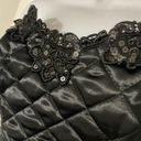  Vintage 90s Natori Quilted Sequins Black Corset Bustier Size Medium Rare Photo 2