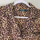 Ralph Lauren Lauren  Leopard Print Satin Pajama Top Photo 1