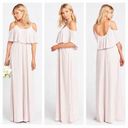 Show Me Your Mumu  Rebecca Champagne Cream Off Shoulder Maxi Dress Size XS Photo 1