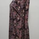 Xhilaration  Black Multi Velvet Paisley Trunpet Sleeve Mini Dress Size Medium Photo 6