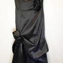 Cache  Black Formal Strapless Gown with Rosettes - size 2 Photo 0