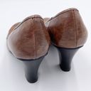 Madden Girl  Danceer Retro Y2K Brown Faux Leather Patchwork High Heels Size 8 Photo 5