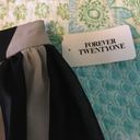 Forever 21 High Low Skirt Beige and Black Sz L Photo 3