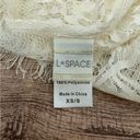 l*space l* Cream Lace Sheer Swim Suit Cover Up Size XS/Small Photo 3