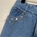 Vintage Blue Tamorah Marie 90's  Jewel Detail Jeans Rigid Denim Size 26 Photo 8