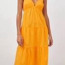 Rails  Avril Sleeveless Tiered Midi Dress In Marigold Size Medium Photo 0