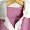 Everlane  Organic Cotton Polo Dress Pink White Womens Size Medium Short Sleeve Photo 3